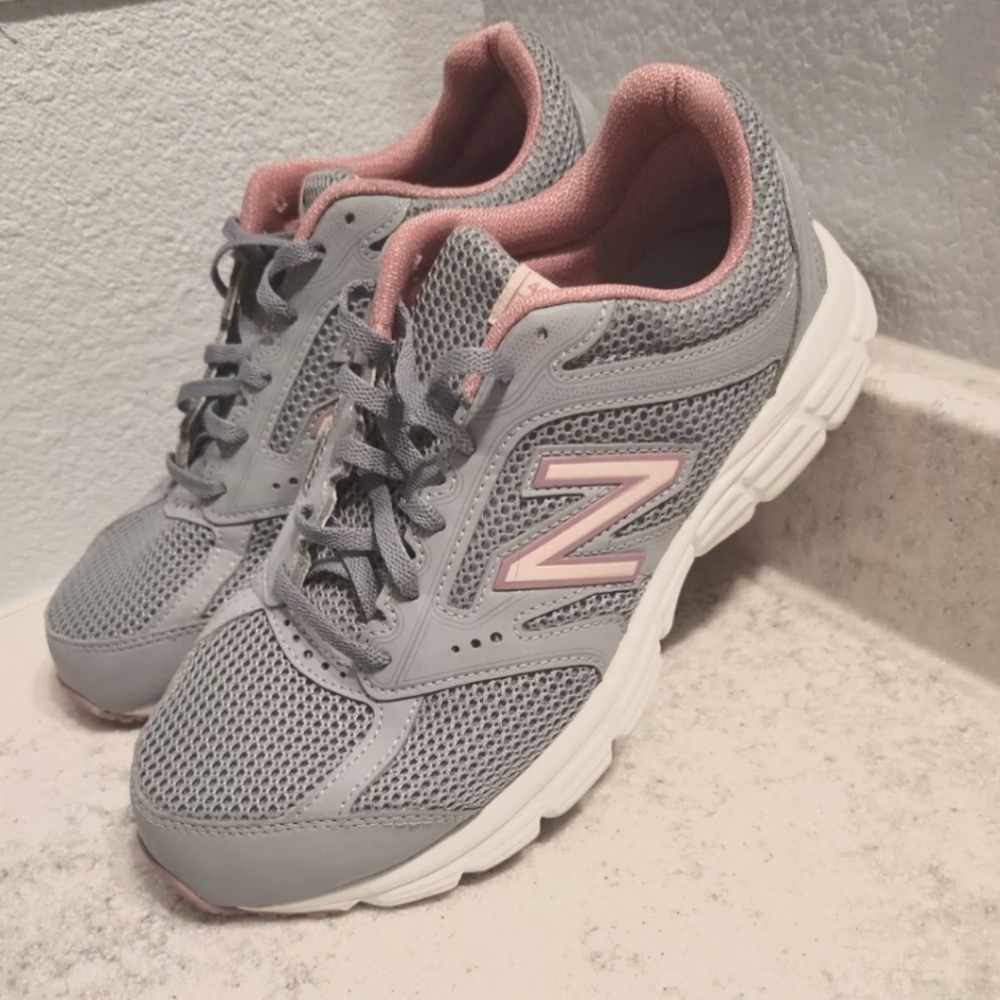 New Balance Gray and Pink Women's Sneakers